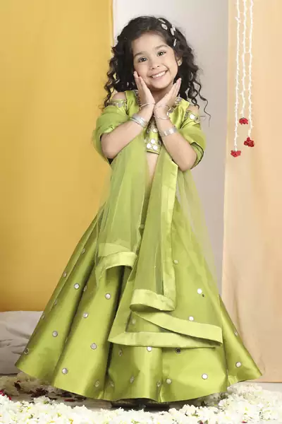 Mirror work lehanga n blouse work  with duppatta