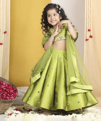 Mirror work lehanga n blouse work  with duppatta 2