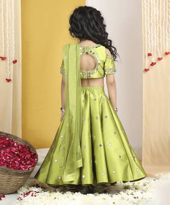Mirror work lehanga n blouse work  with duppatta 3