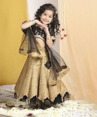 Sequence n coin work with banarsi lehanga with cut work 3
