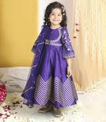 Zari n seqeunce work on yoke with gotta detailing