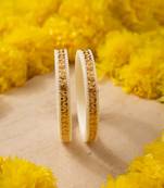 White Gold Fancy Design Bangles