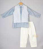 Blue heart jacket kurta with pants