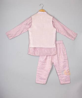 Lavender heart jacket kurta set 2