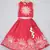 Ruffle neckline red top and lehenga set