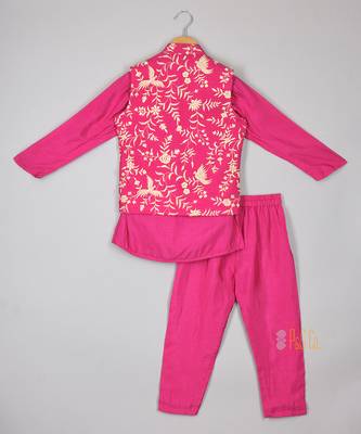 Magenda navdha nehru jacket set 3