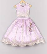 Gota embroidered lavender ghagara blouse set