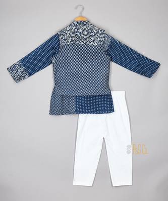 Two in one printed nehru jacket set 2