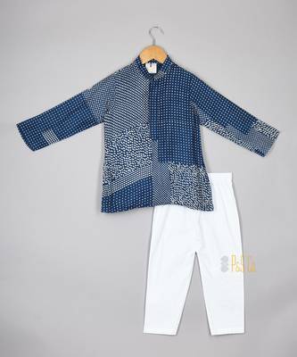 Two in one printed nehru jacket set 3