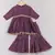 Purple bandhej peplum and sharara set
