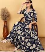 Women Trending Floral Printed Anarkali Kurta