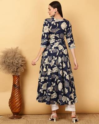 Women Trending Floral Printed Anarkali Kurta 2