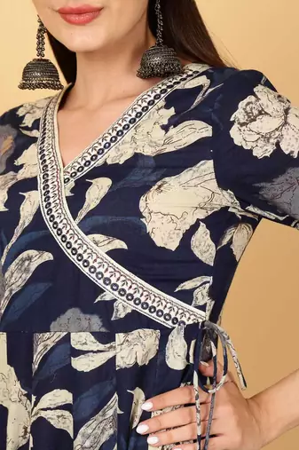 Women Trending Floral Printed Anarkali Kurta