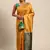 Yellow jacquard cotton silk blend banarasi bandhani Saree