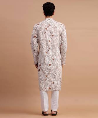 Brown men's kurta set 2