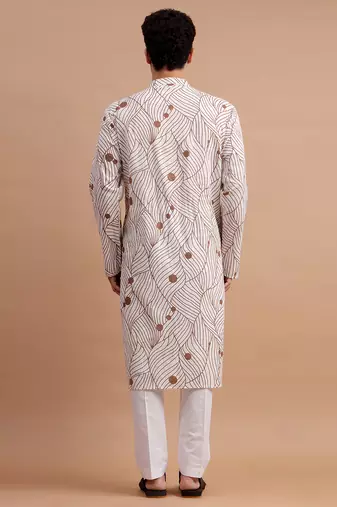 Brown men's kurta set