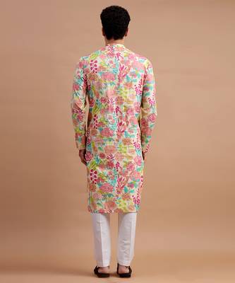 Multicolor men's kurta set 5