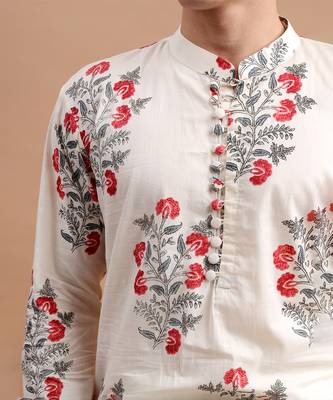 Off-white men's kurta set 2