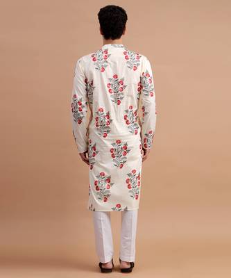 Off-white men's kurta set 5