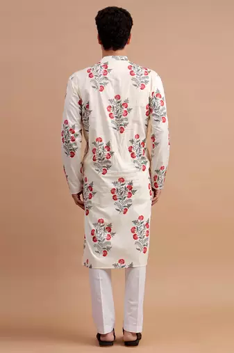 Off-white men's kurta set