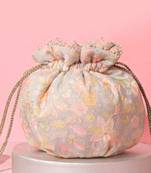 Flora round potli - grey