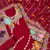 Red georgette sequin & floral pattern multicolor thread work kurta bottom dupatta