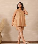 Beige flora co- ord set