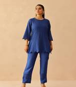 Blue aster co- ord set