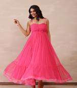 Fuchsia pink roseate dress