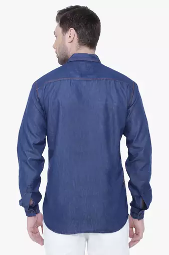 Men's casual denim shirt | cheks shirt for men
