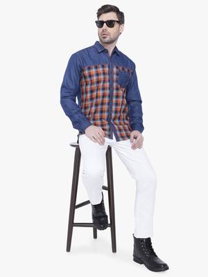 Men's casual denim shirt | cheks shirt for men 3