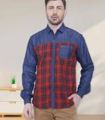 Men's casual denim shirt | cheks shirt for men