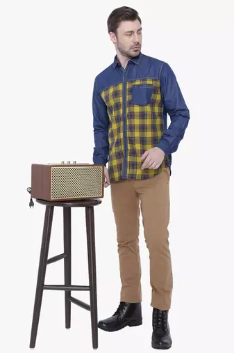 Men's casual denim shirt | cheks shirt for men