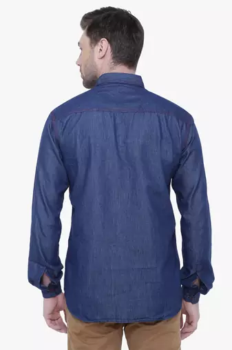 Men's casual denim shirt | cheks shirt for men