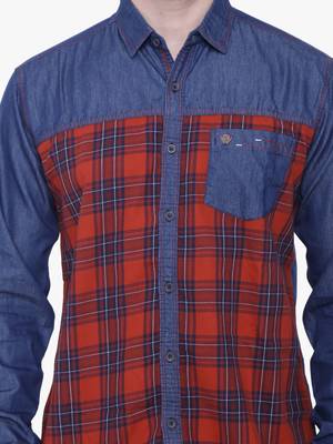 Men's casual denim shirt | cheks shirt for men 4