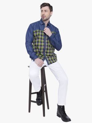 Men's casual denim shirt | cheks shirt for men 3
