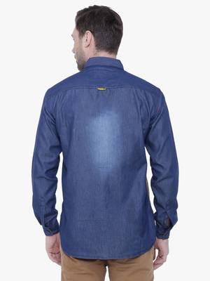 Kuons avenue men's casual denim shirt | cheks shirt for men 2