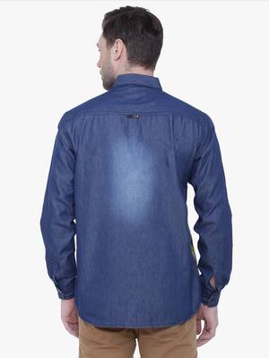 Kuons avenue men's casual denim shirt | cheks shirt for men 2