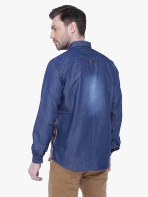 Kuons avenue men's casual denim shirt | cheks shirt for men 2