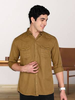 Men's cotton twill casual shirt | double pocket shirt 1