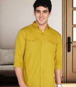 Men's cotton twill casual shirt | double pocket shirt