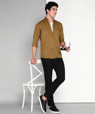 Men's cotton twill casual shirt | double pocket shirt 3