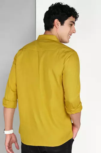 Men's cotton twill casual shirt | double pocket shirt
