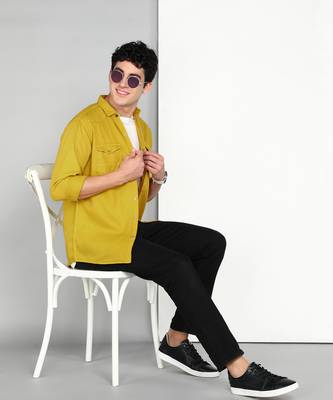 Men's cotton twill casual shirt | double pocket shirt 3