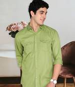 Men's cotton twill casual shirt | double pocket shirt