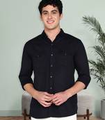 Men's cotton twill casual shirt | double pocket shirt