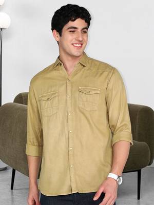 Men's cotton twill casual shirt | double pocket shirt 1