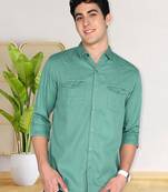 Men's cotton twill casual shirt | double pocket shirt
