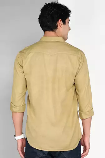 Men's cotton twill casual shirt | double pocket shirt