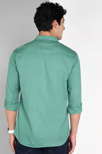 Men's cotton twill casual shirt | double pocket shirt